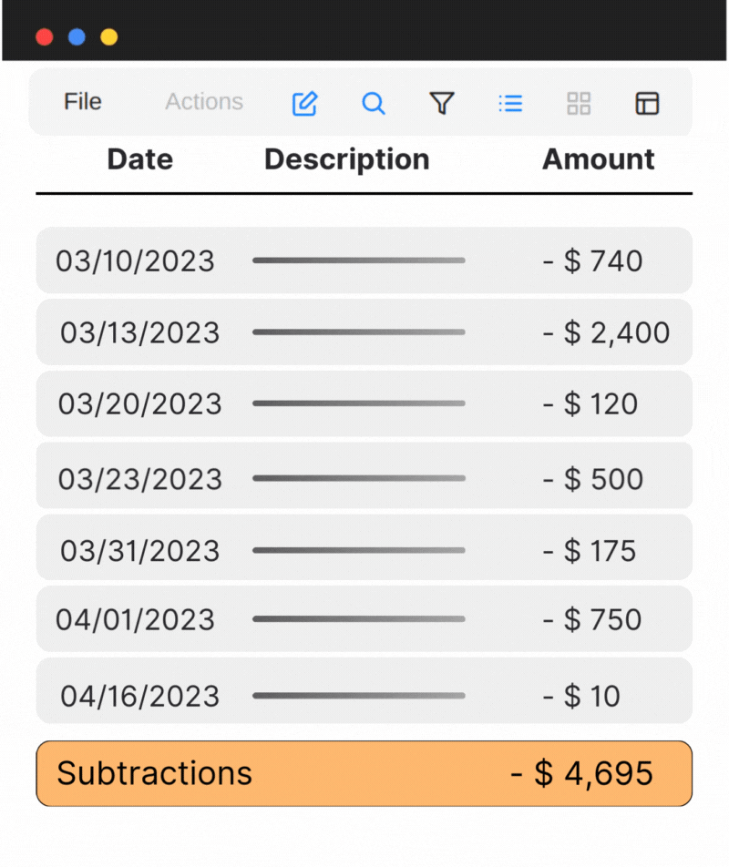 Collatio® Bank Statements