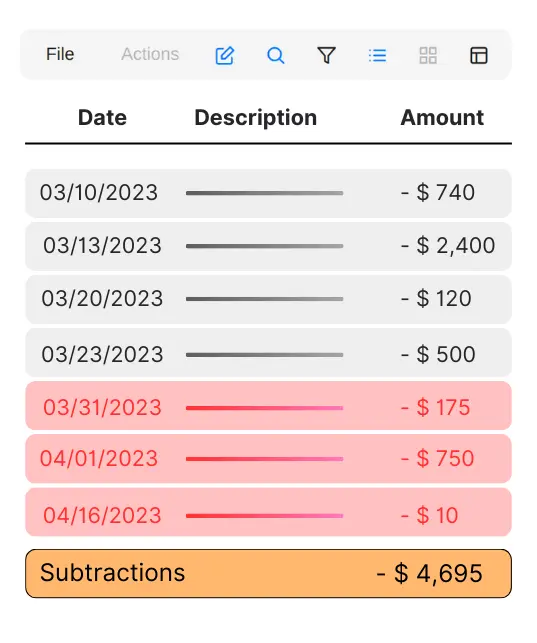 Collatio® Bank Statements