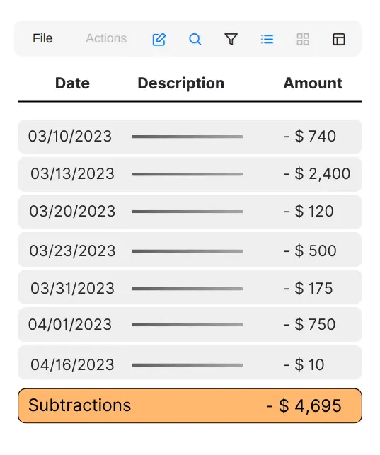 Collatio® Bank Statements