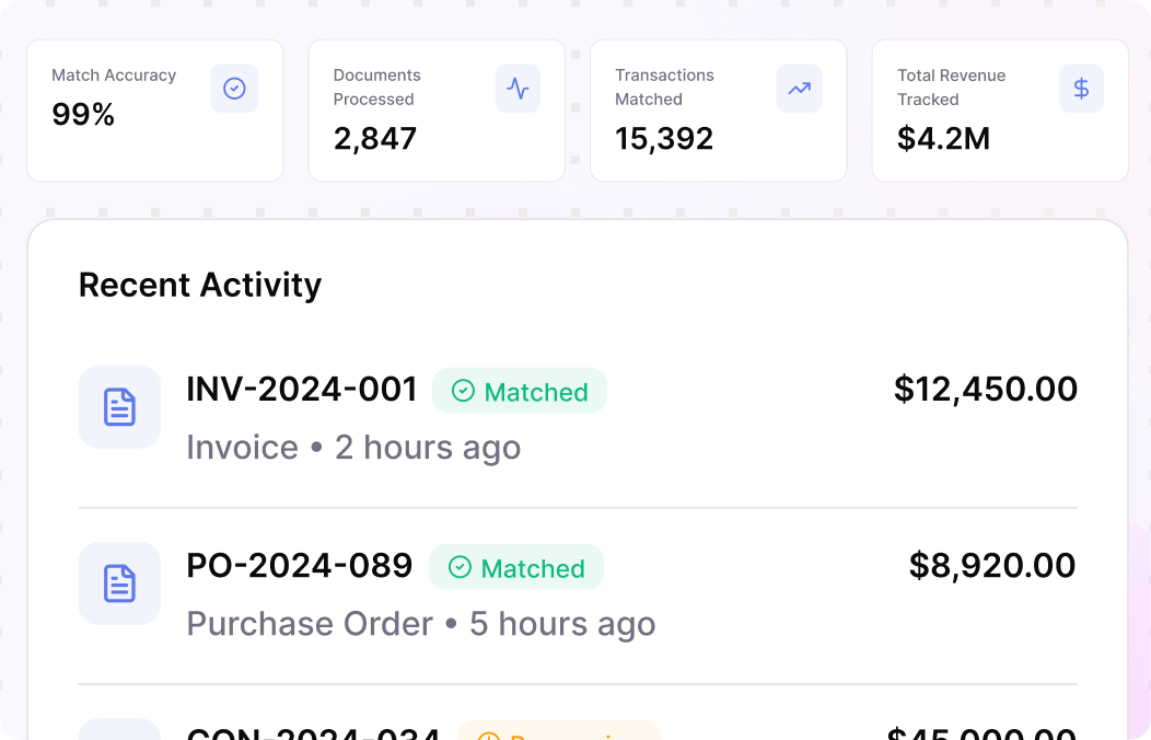 AI-Powered Transaction Matching