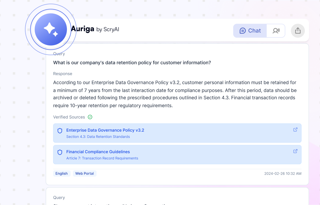 Generate Accurate, Auditable Responses